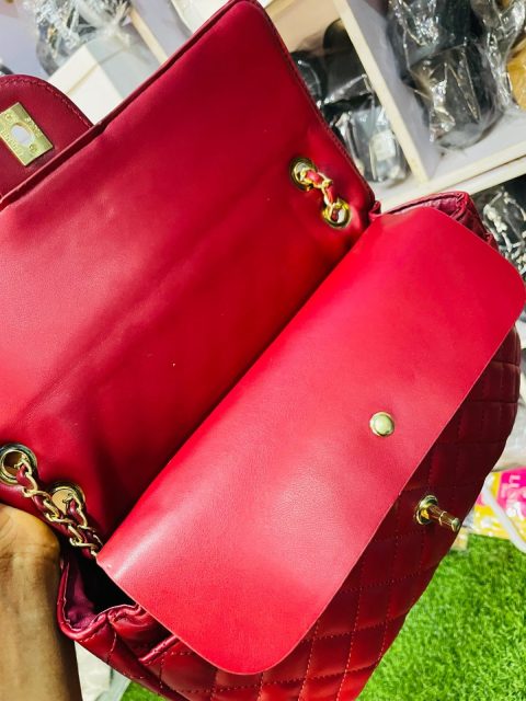 Quality channel bag wine and black colour