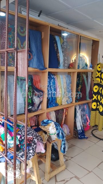 Fabric Display Shelf / Textile Storage Rack