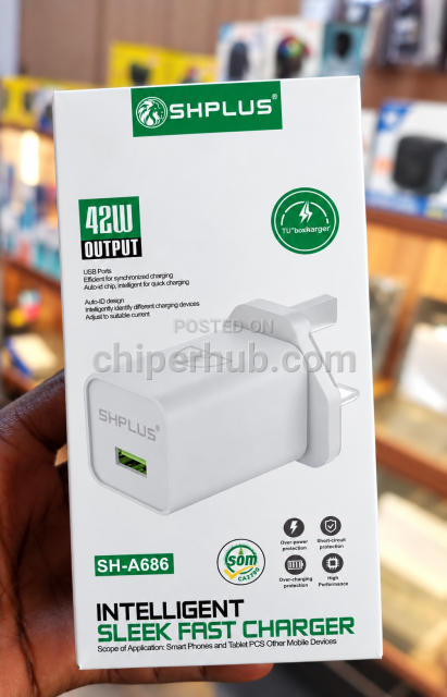 SHPLUS SH-A686 42W Intelligent Sleek Fast Charger