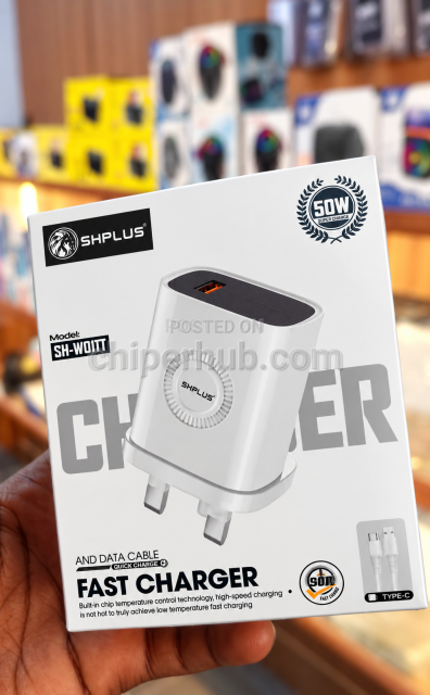 SHPLUS 50W SH-W011T Fast Charger with Type-C Cable
