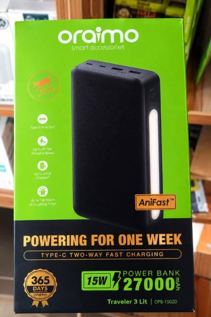 Oraimo Traveler 3 Lit 27,000mAh Power Bank