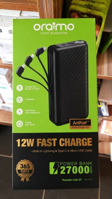 Oraimo Power Bank 27,000mAh – Traveler Link 27