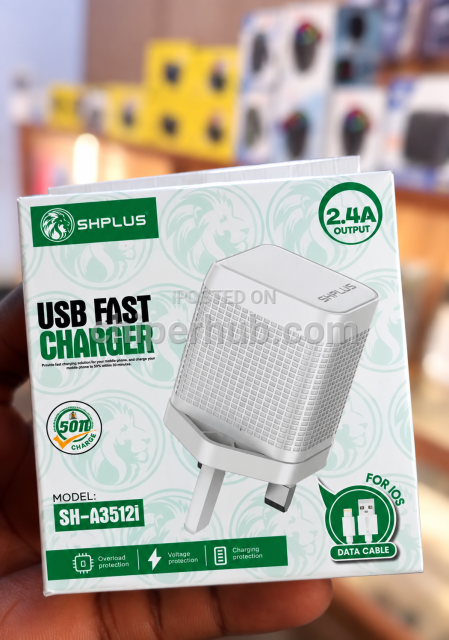 SHPLUS 2.4A USB Fast Charger – Model SH-A3512i